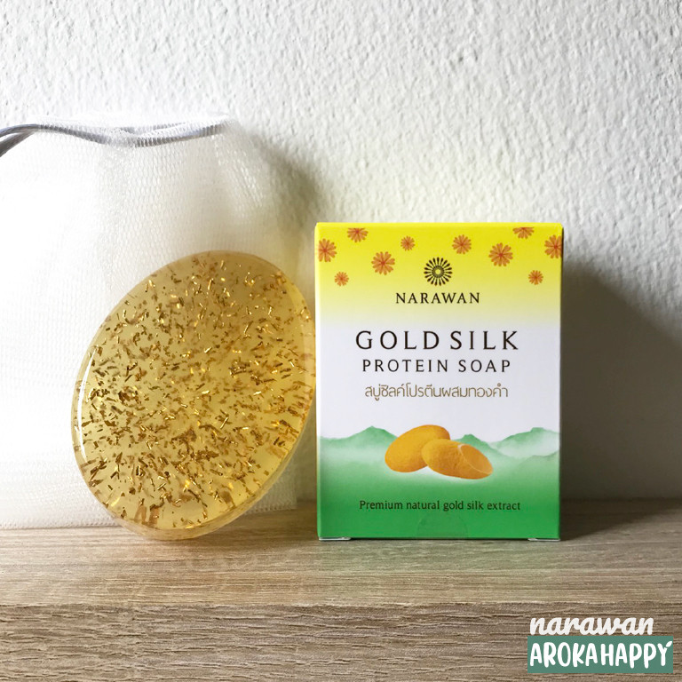 Gold Silk Protein Soap by NARAWAN